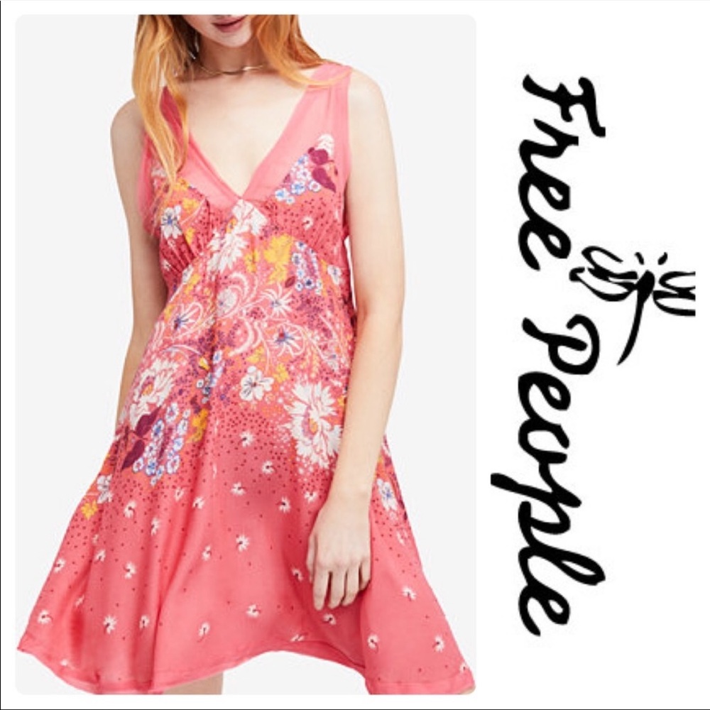 MOVING SALE ‼️ 
Free People-Intimately-Longwood Printed Slip Dress